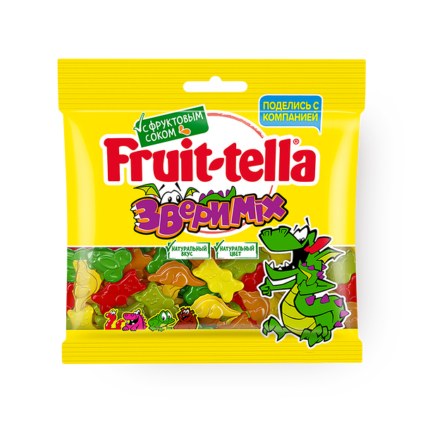 Мармелад жевательный Fruit-tella Звери Mix