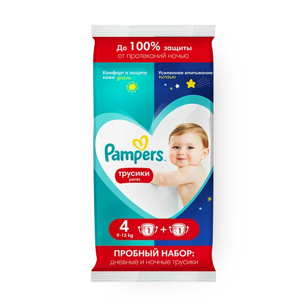 Подгузники-трусики Pampers Maxi День и ночь 9-15 кг