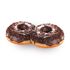 Chocolate crumble donut pair pack