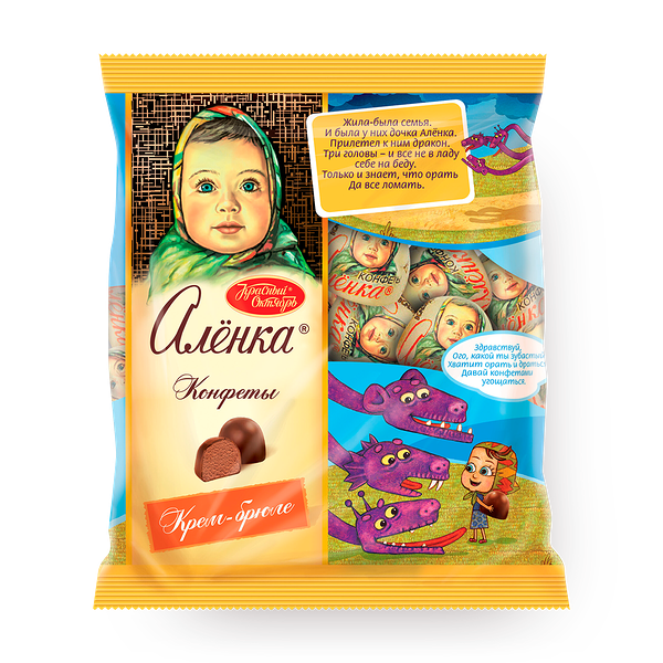 Конфеты «Красный Октябрь» «Алёнка» крем-брюле