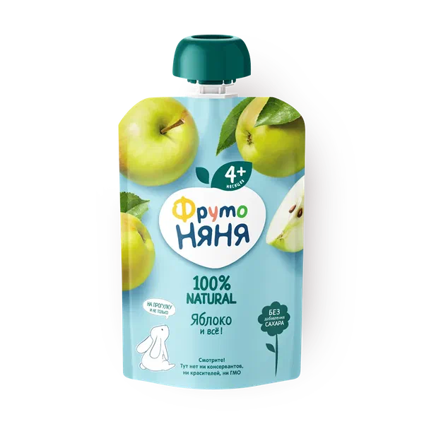 Пюре «ФрутоНяня» яблоко с 4 месяцев