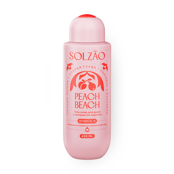 Гель-уход для душа Solzao Peach Beach с экстрактом персика