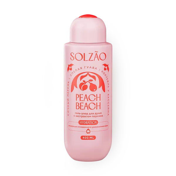 Гель-уход для душа Solzao Peach Beach с экстрактом персика