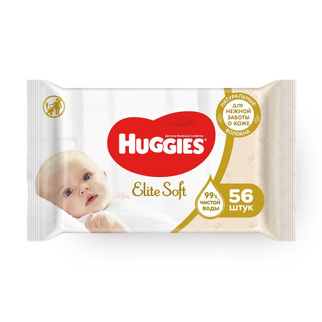 Салфетки детские влажные Huggies Elite Soft