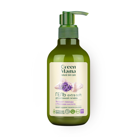 Гель для интимной гигиены Green Mama Extra Soft экстракт лаванды и молочная кислота