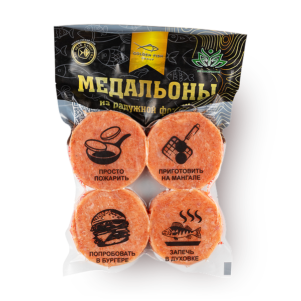 Медальоны из радужной форели Golden Fish