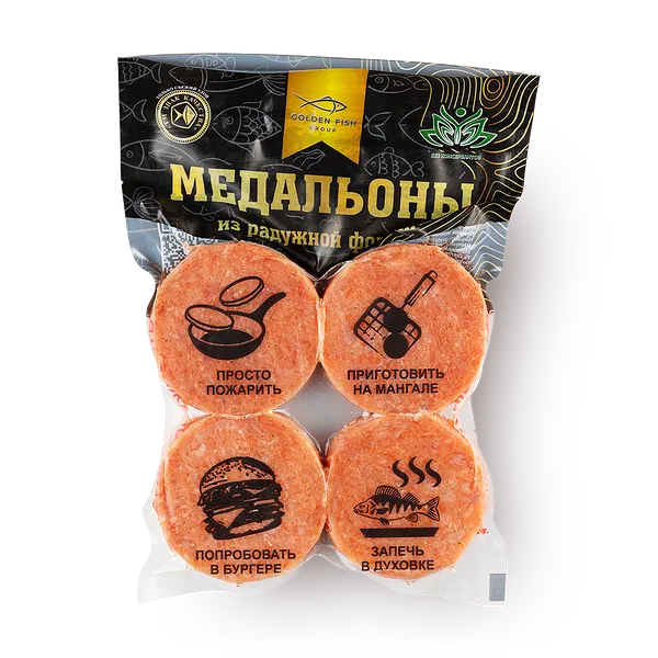 Медальоны из радужной форели Golden Fish