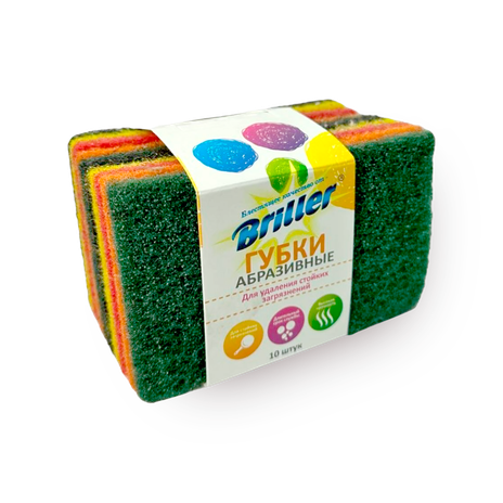 Губки для удаления стойких загрязнений Briller абразивные