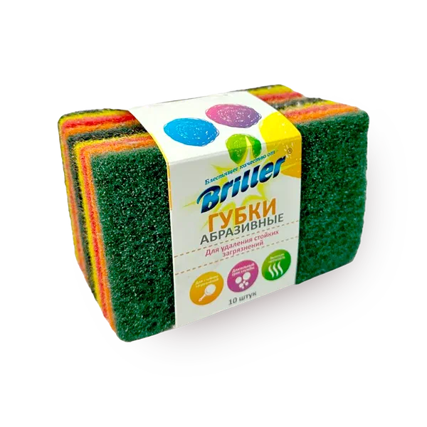 Губки для удаления стойких загрязнений Briller абразивные