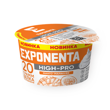 Продукт кисломолочный обезжиренный Exponenta High-Pro маракуйя