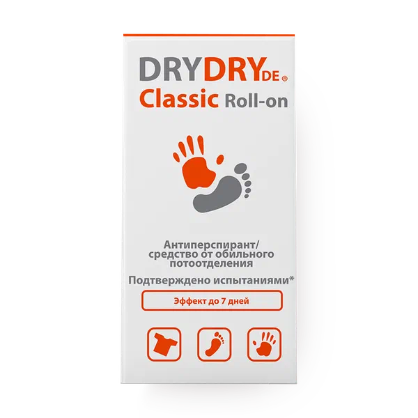 Антиперспиран Dry Dry Classic Roll-Onт с парфюмом