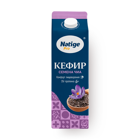 Кефир 1% Natige Pro с семенами чиа