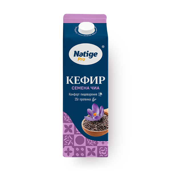 Кефир 1% Natige Pro с семенами чиа
