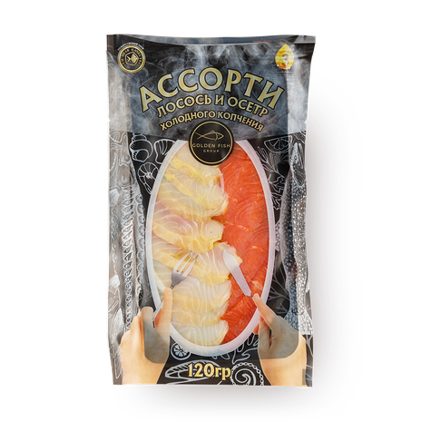 Лосось и осётр Ассорти Golden Fish филе