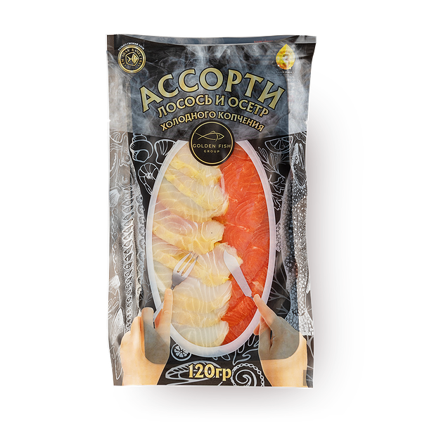 Лосось и осётр Ассорти Golden Fish филе