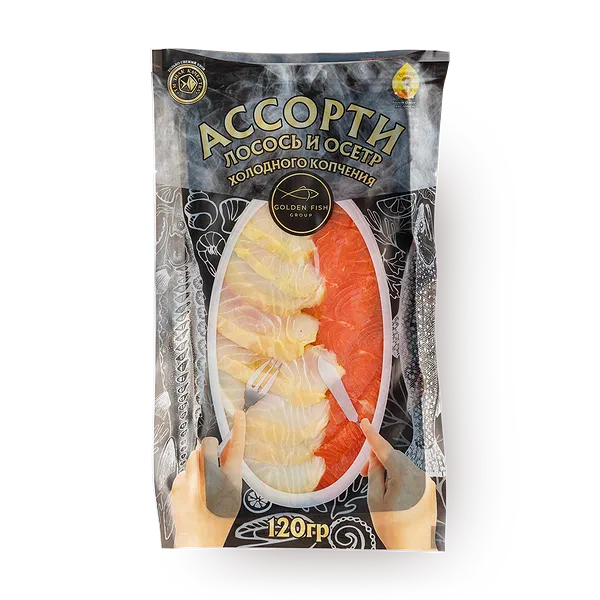 Лосось и осётр Ассорти Golden Fish филе