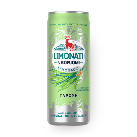 Лимонад Тархун Limonati by Borjomi с минеральной водой