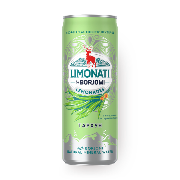 Лимонад Тархун Limonati by Borjomi с минеральной водой