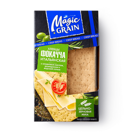 Фокачча Итальянская Magic Grain с оливковым маслом, розмарином и морской солью