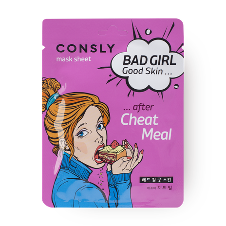 Тканевая маска для лица Consly Bad Girl Good Skin после читмила