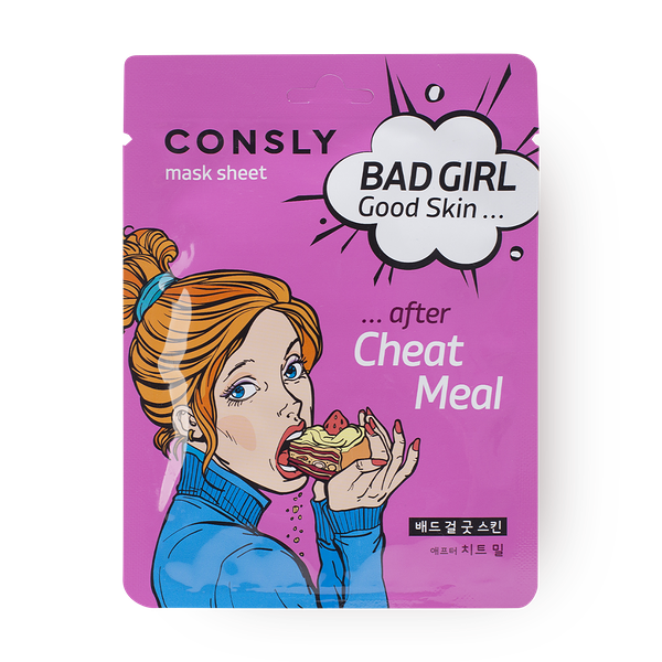 Тканевая маска для лица Consly Bad Girl Good Skin после читмила