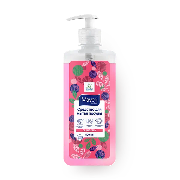 Средство для мытья посуды Mayeri All-Care клюква