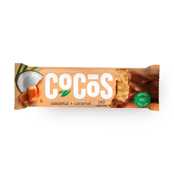 Батончик кокосовый Fitness Shock карамель в глазури