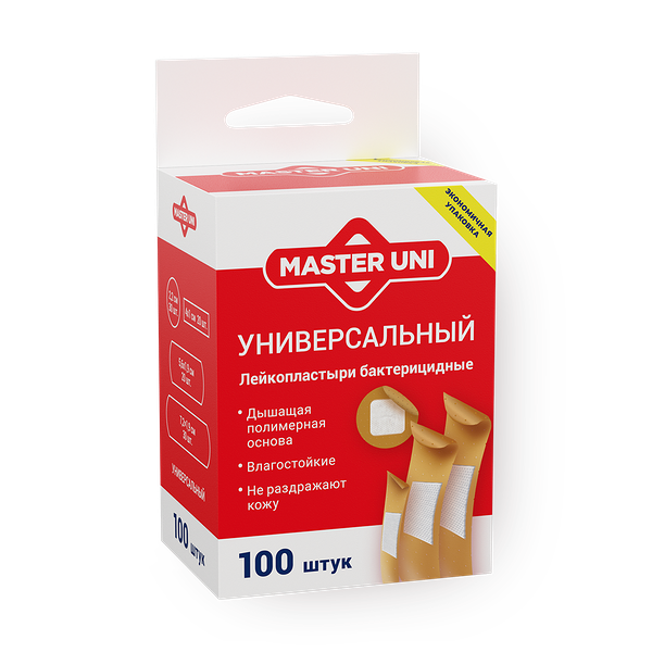 Лейкопластырь бактерицидный Master Uni