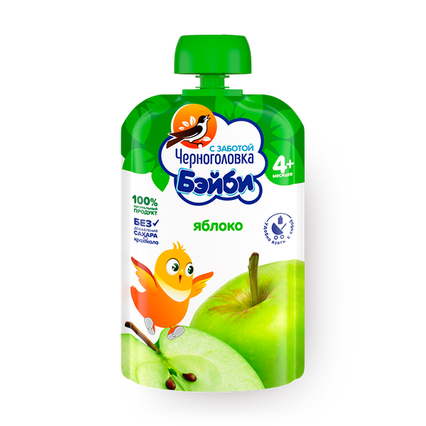 Пюре детское «Черноголовка» Бэйби яблоко