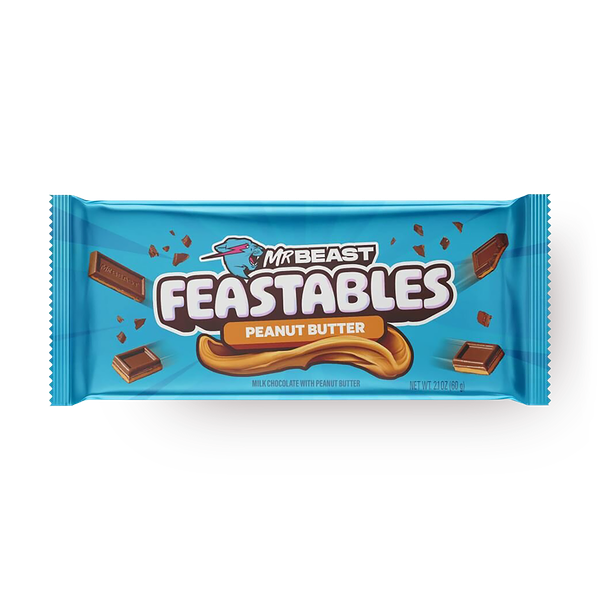 Шоколад молочный Mr.Beast Feastables Peanut Butter с арахисовым маслом