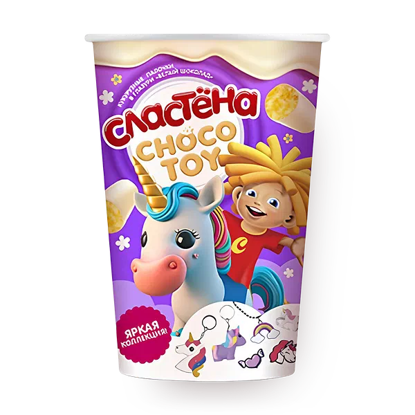 Кукурузные палочки Яркая коллекция «Сластёна» Choco Toy в глазури белый шоколад