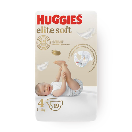 Подгузники Huggies Elit Soft 4 8-14Кг