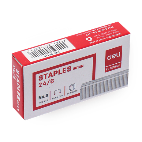 Скобы для степлера Deli №24/6