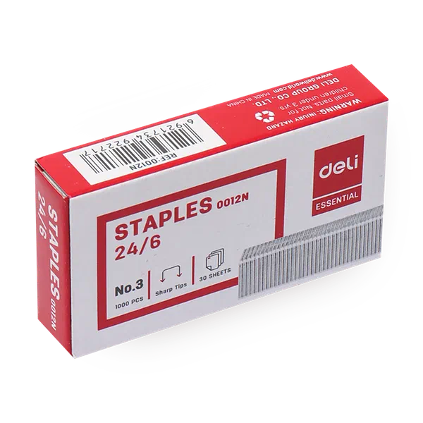 Скобы для степлера Deli №24/6