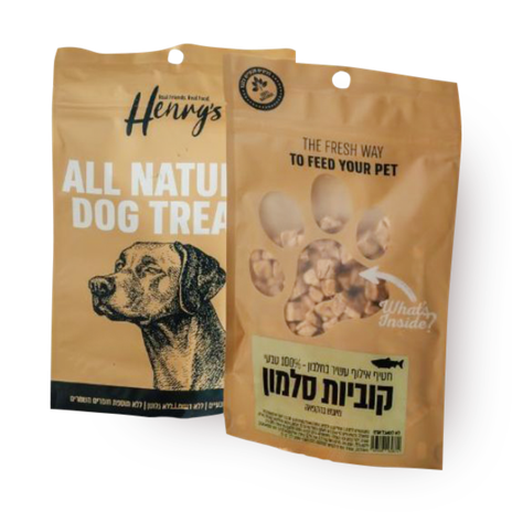 Freeze-dried salmon cubes snack Henrys