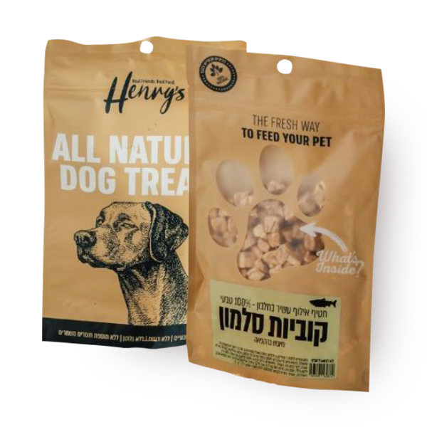 Freeze-dried salmon cubes snack Henrys