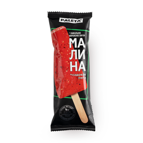 Мороженое-смузи Paleta малина и садовая мята