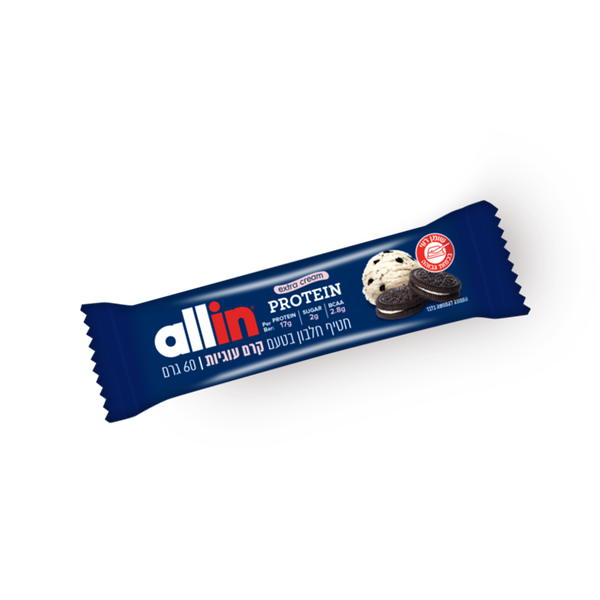 allin Protein Bar Cookie cream Flavor