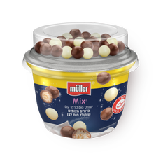 Muller Mix Yogurt with white and milk chocolate balls 3.9%