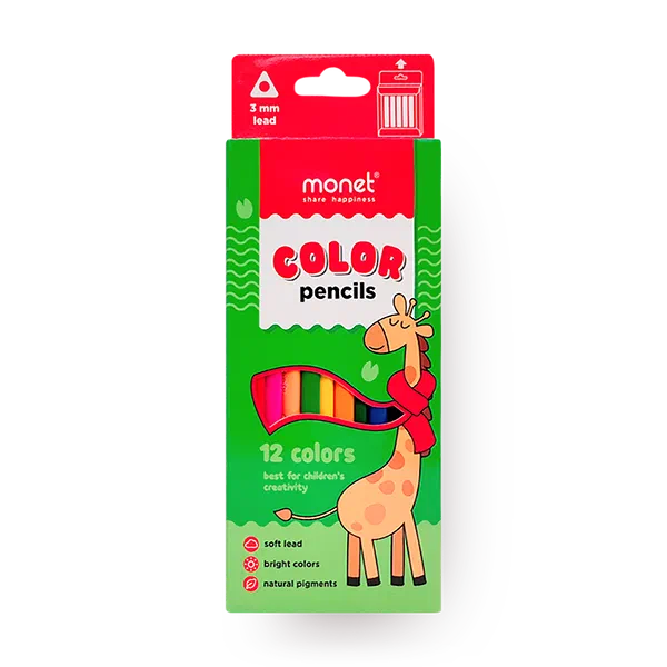 Карандаши цветные Monet Funny Giraffe