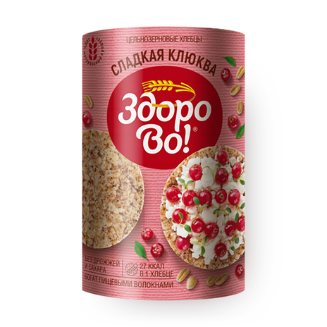 Хлебцы цельнозерновые «Здорово!» спелая черника