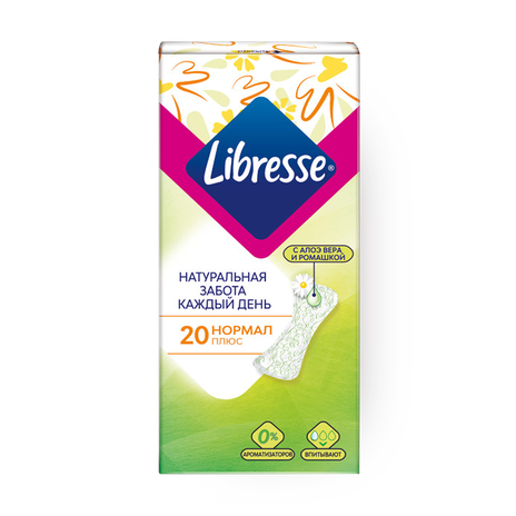 Прокладки ежедневные Libresse Natural Care Pantyliners Normal