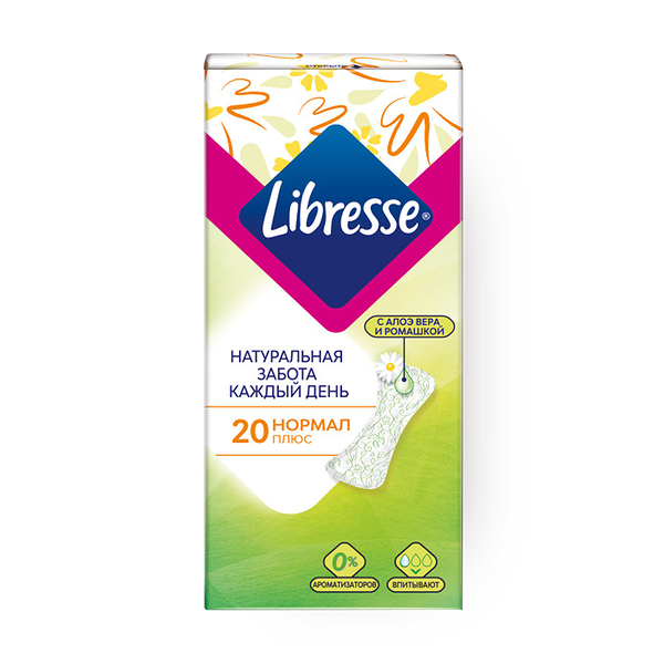 Прокладки ежедневные Libresse Natural Care Pantyliners Normal