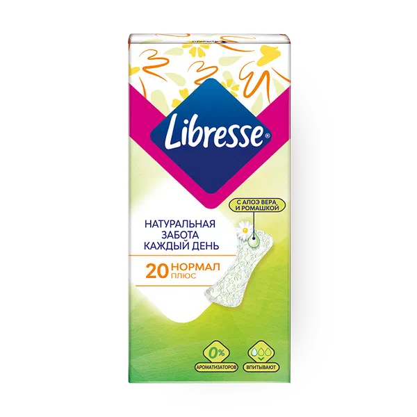 Прокладки ежедневные Libresse Natural Care Pantyliners Normal