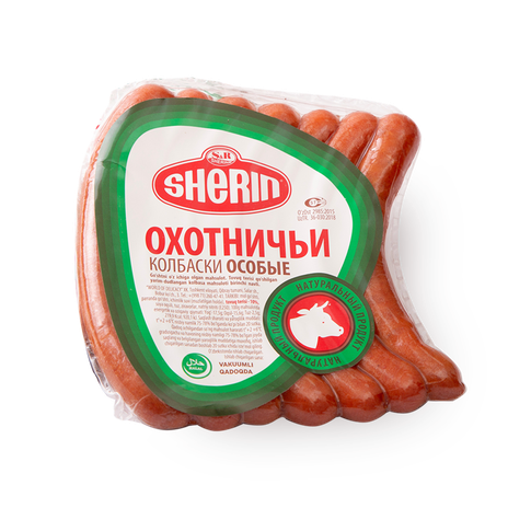 Колбаски охотничьи Sherin полукопчёная
