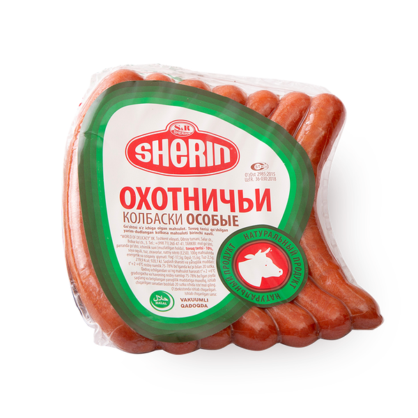 Колбаски охотничьи Sherin полукопчёная