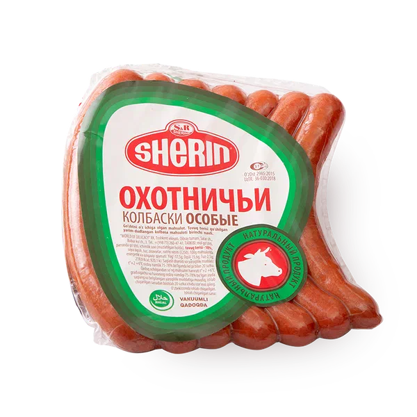 Колбаски охотничьи Sherin полукопчёная