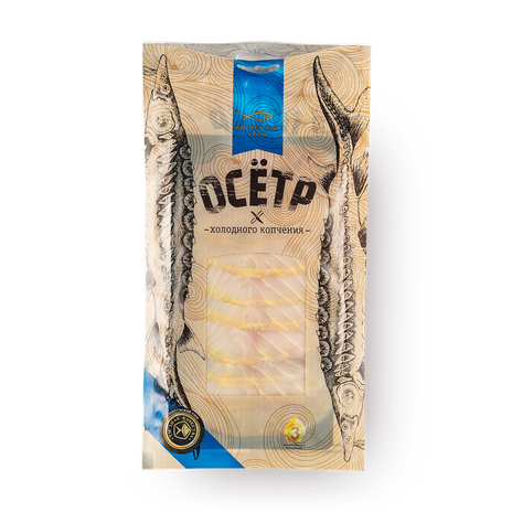 Осётр холодного копчения Golden Fish ломтики