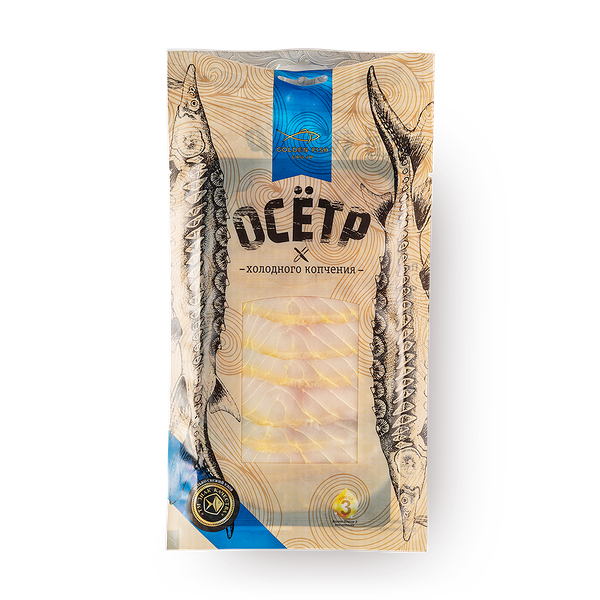 Осётр холодного копчения Golden Fish ломтики