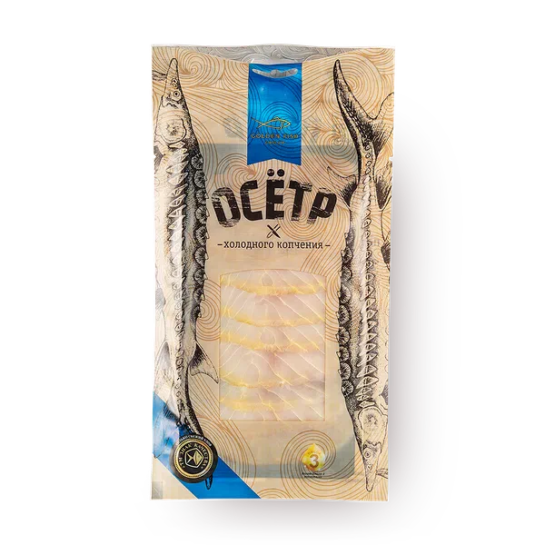 Осётр холодного копчения Golden Fish ломтики